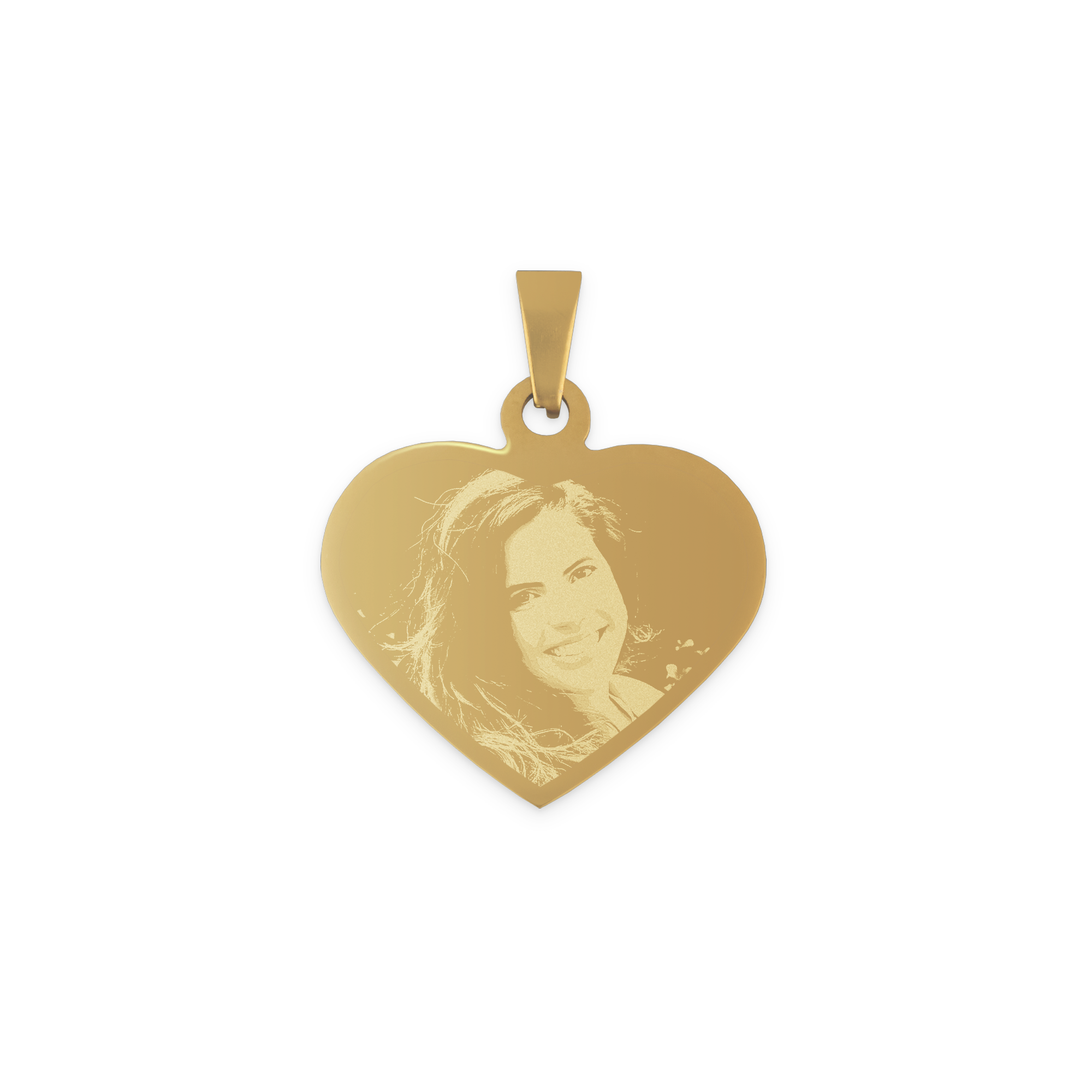 Collana con cuore inciso