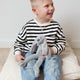 Personoitu Tiny Rabbit Richie -pehmolelu - harmaa