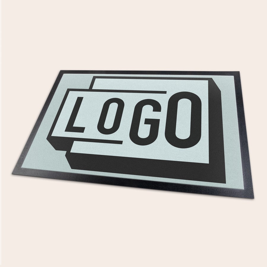 Personalised doormat Personalized doormat with a custom photo or text printed on its felt-like surface