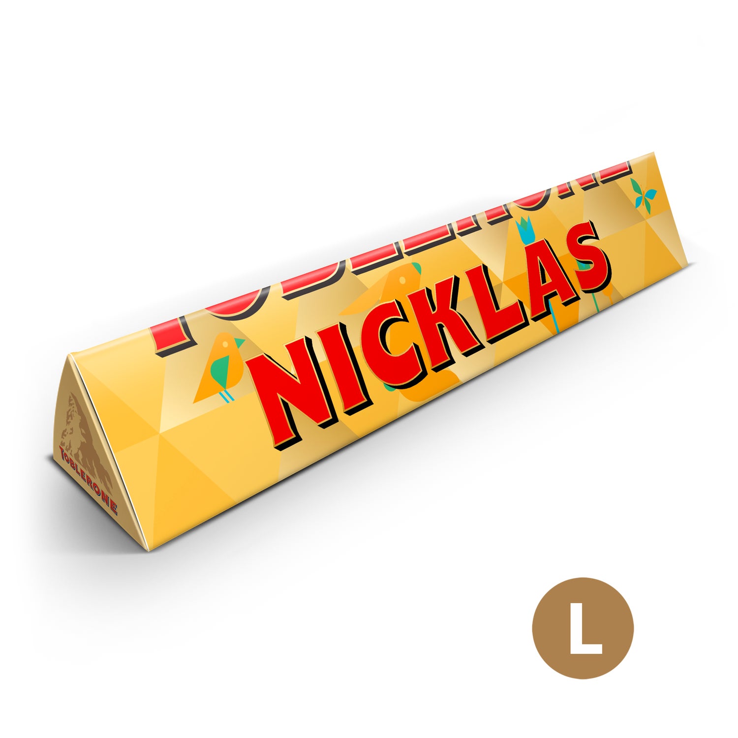 Toblerone chokolade med navn - Påske - 340 gram
