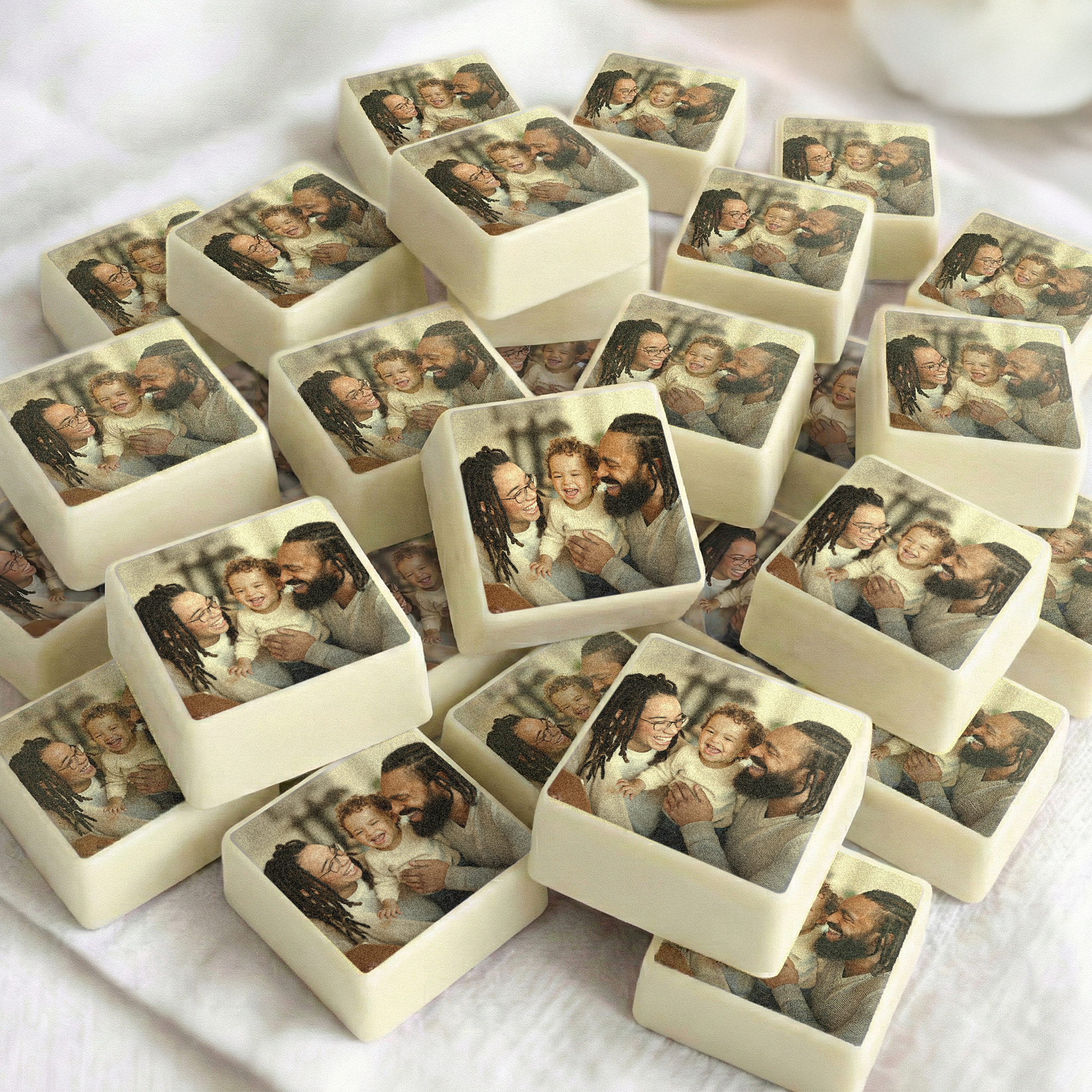 Personalised chocolate pralines