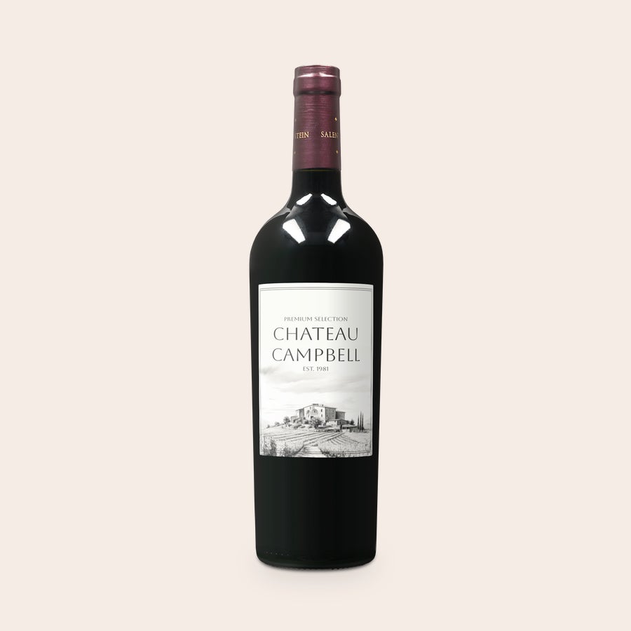Personalizované víno - Salentein Merlot Láhev červeného vína Salentein Merlot s vlastním potištěným štítkem s fotografií a textem