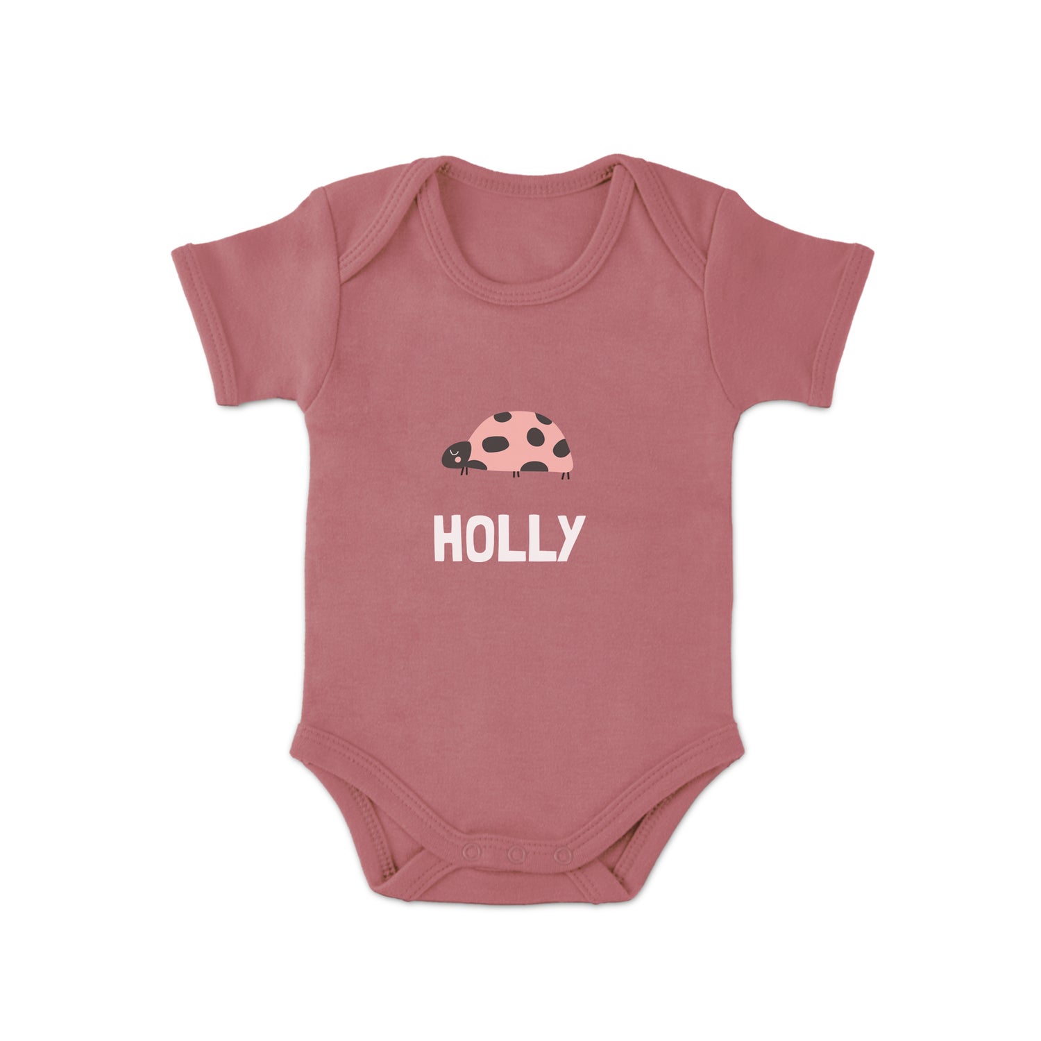 Personalizowane �pioszki - kr�tki r�kaw - r�owe - 74/80