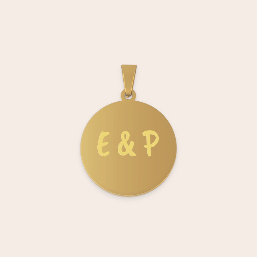 Personalisierte Runde Kette Personalisierte Runde Kette