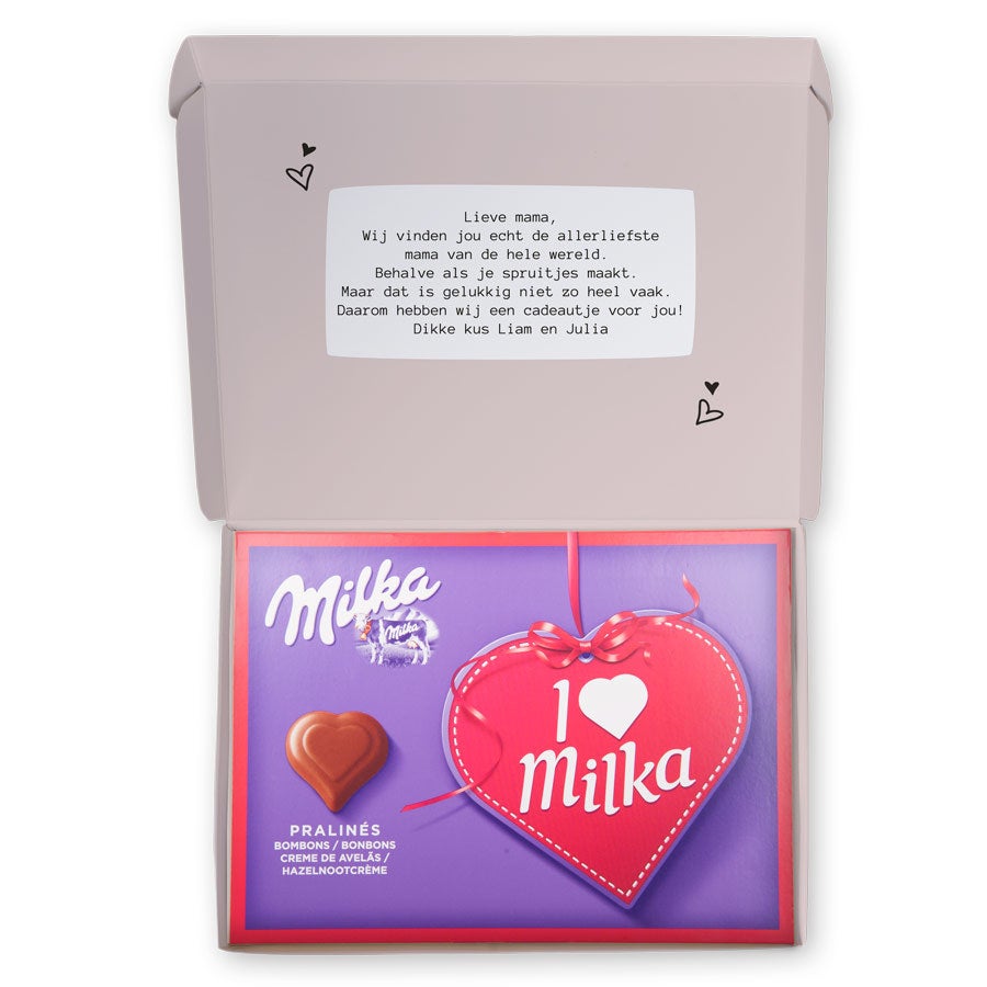 Milka giftbox bedrukken - Moederdag - 110 gram