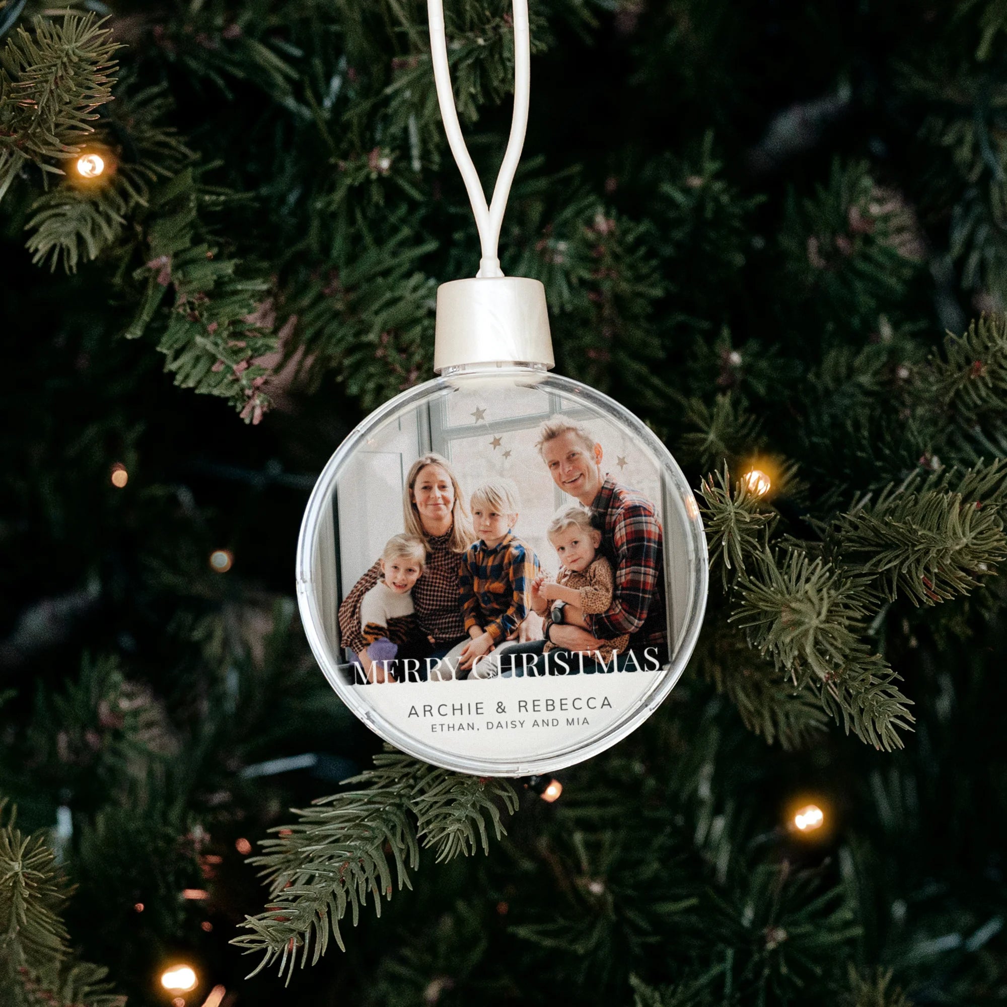Personalised Christmas Baubles - Transparent- 1 pc