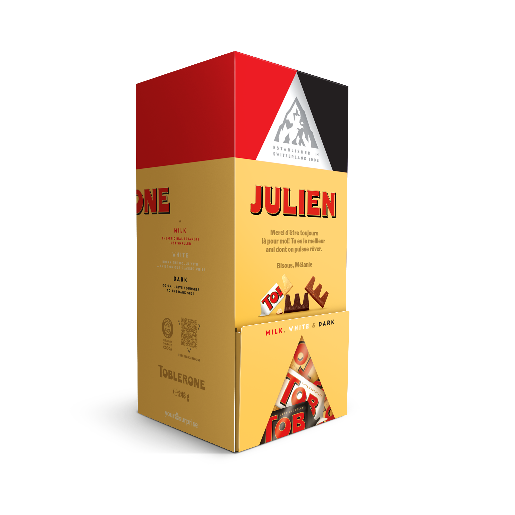 Distributeur de chocolat Toblerone