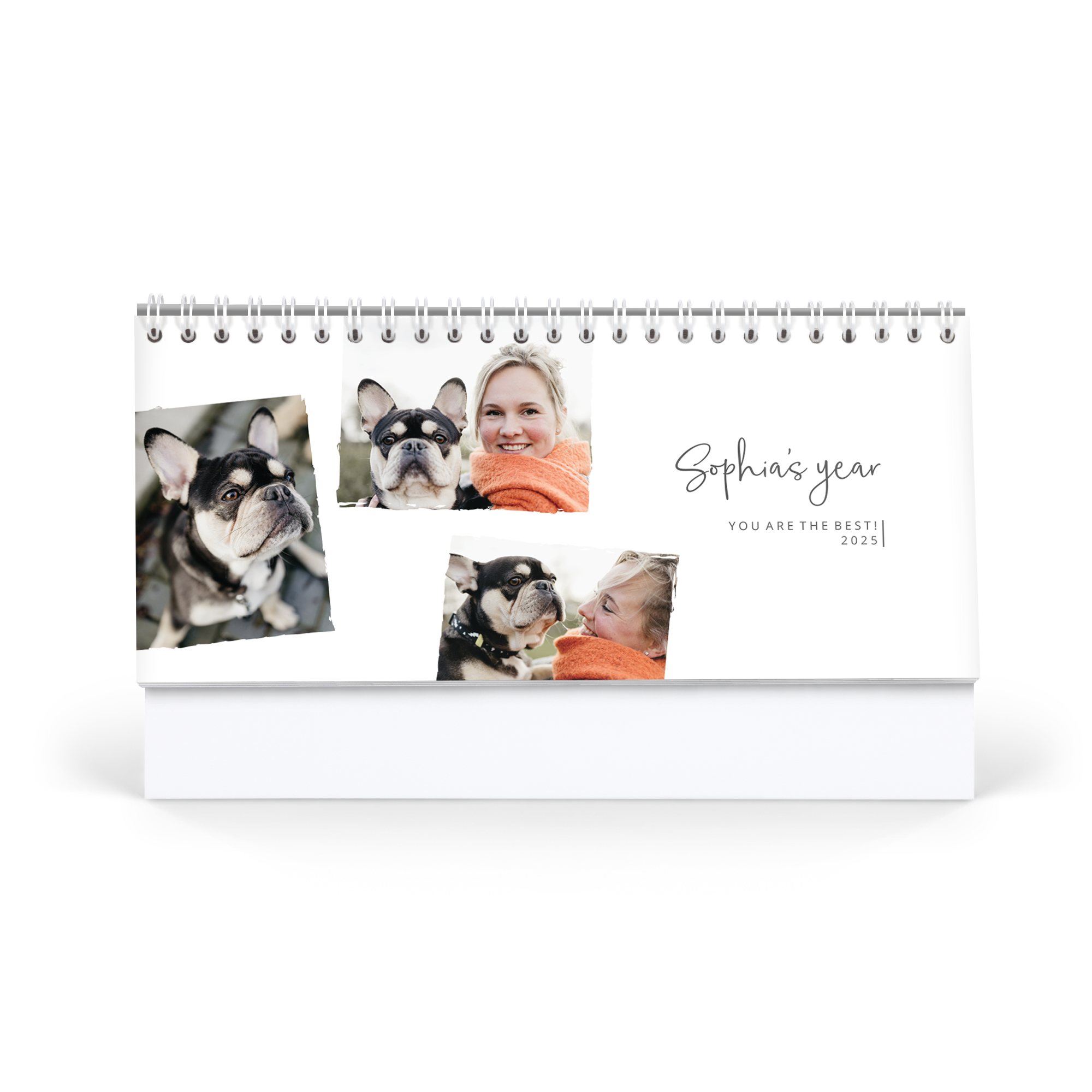 Personalised desktop calendar