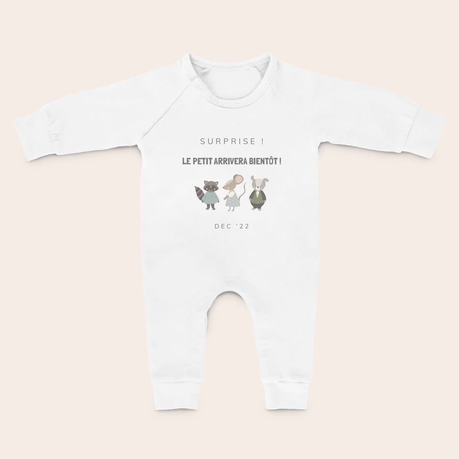 Grenouillère bébé personnalisé Grenouillère bébé personnalisé