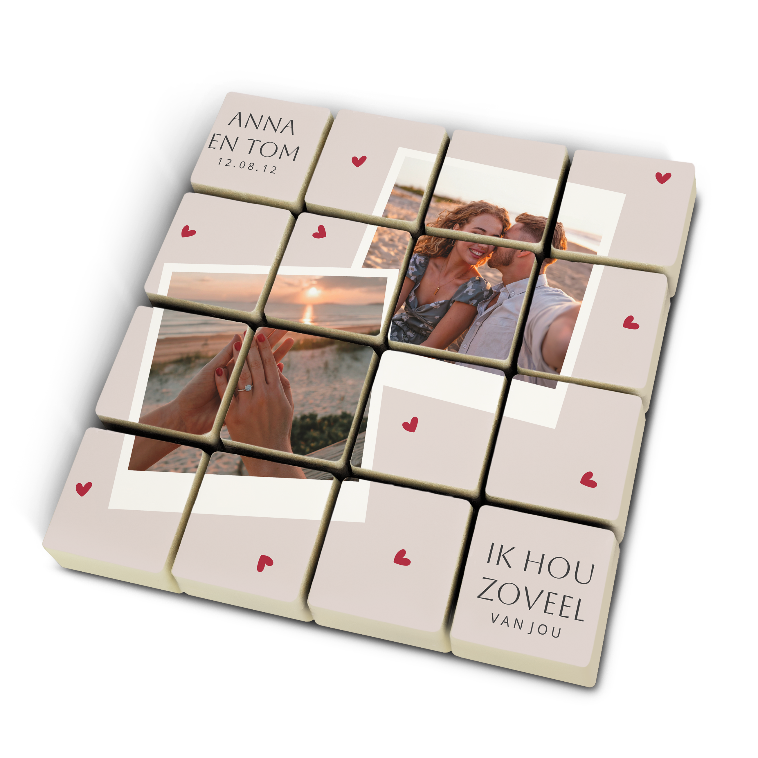 Chocolade puzzel met foto