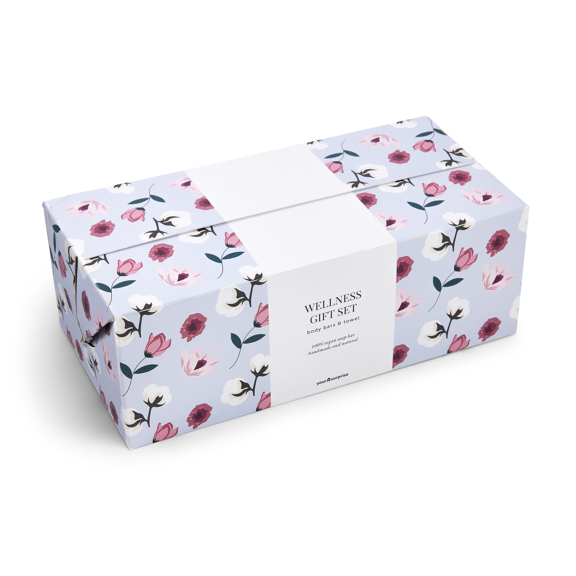 Set de regalo de jabón con toalla personalizada