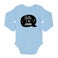 Personalised baby romper - Long sleeves - Blue - 62/68