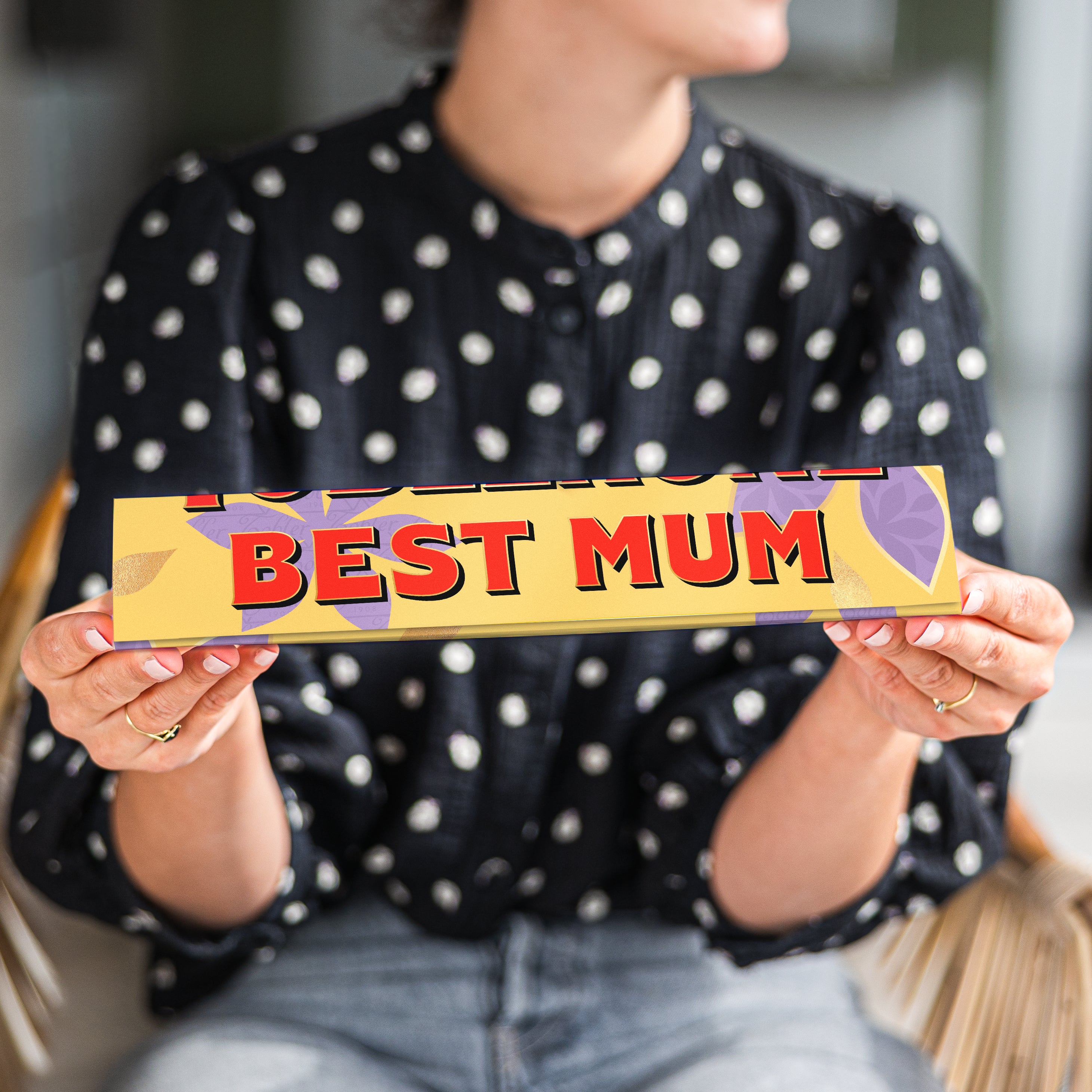 Henkilökohtainen Toblerone-baari - Äitienpäivä - Suuri