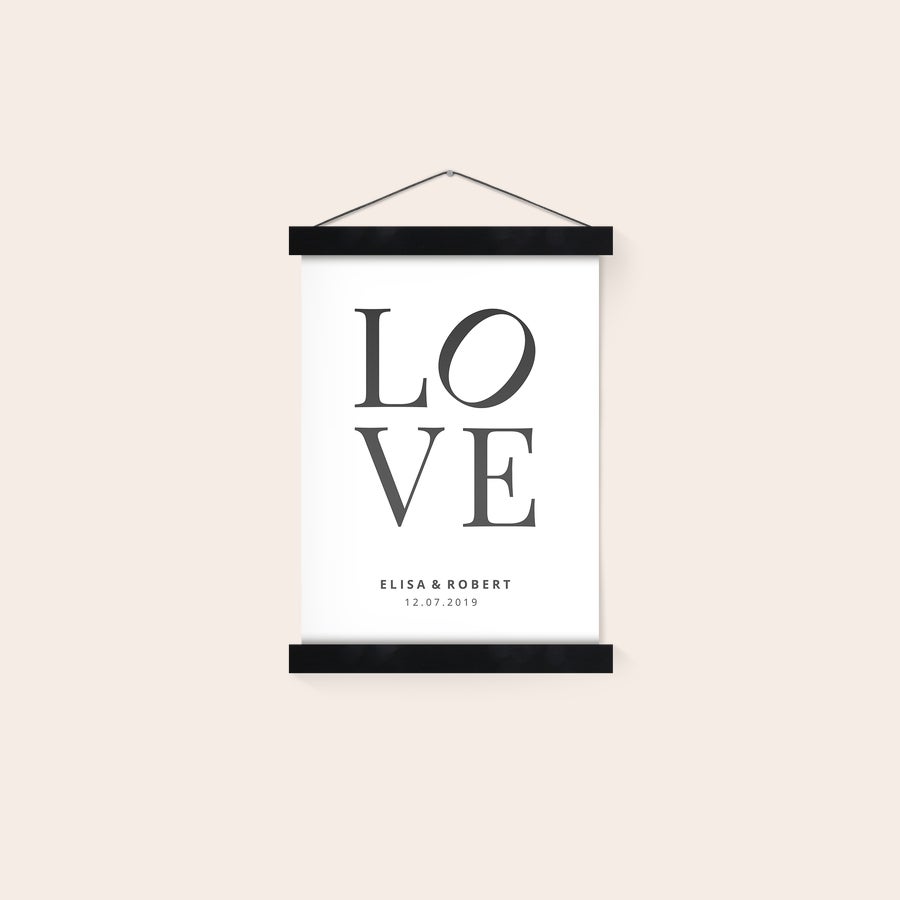 Poster personaliseren met posterhanger Poster personaliseren met posterhanger