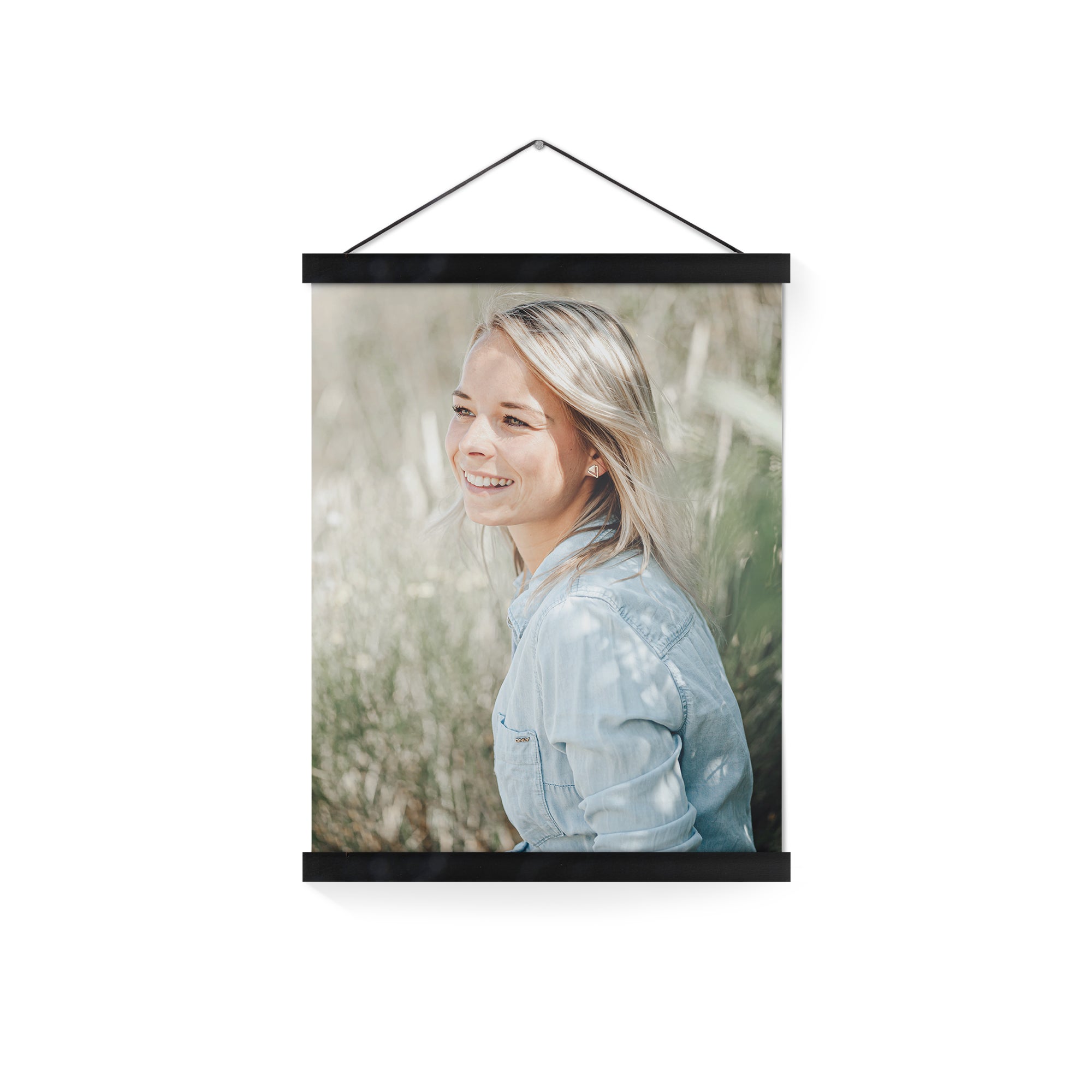 Gepersonaliseerde poster met zwarte posterhanger 30x40