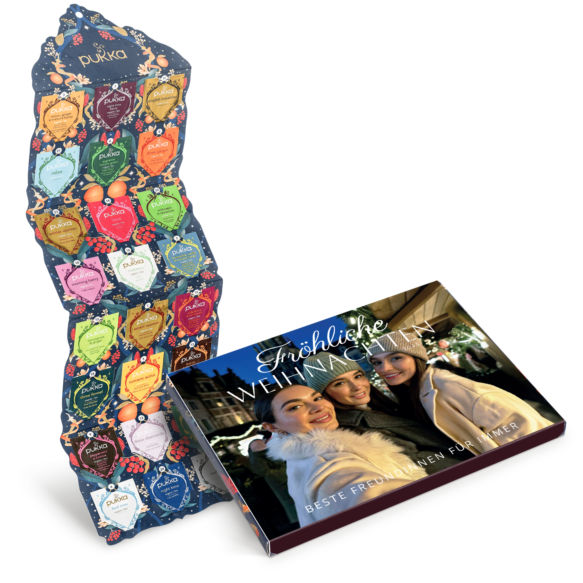 Tee Adventskalender mit eigenem Design – Pukka