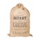 Burlap Christmas sack