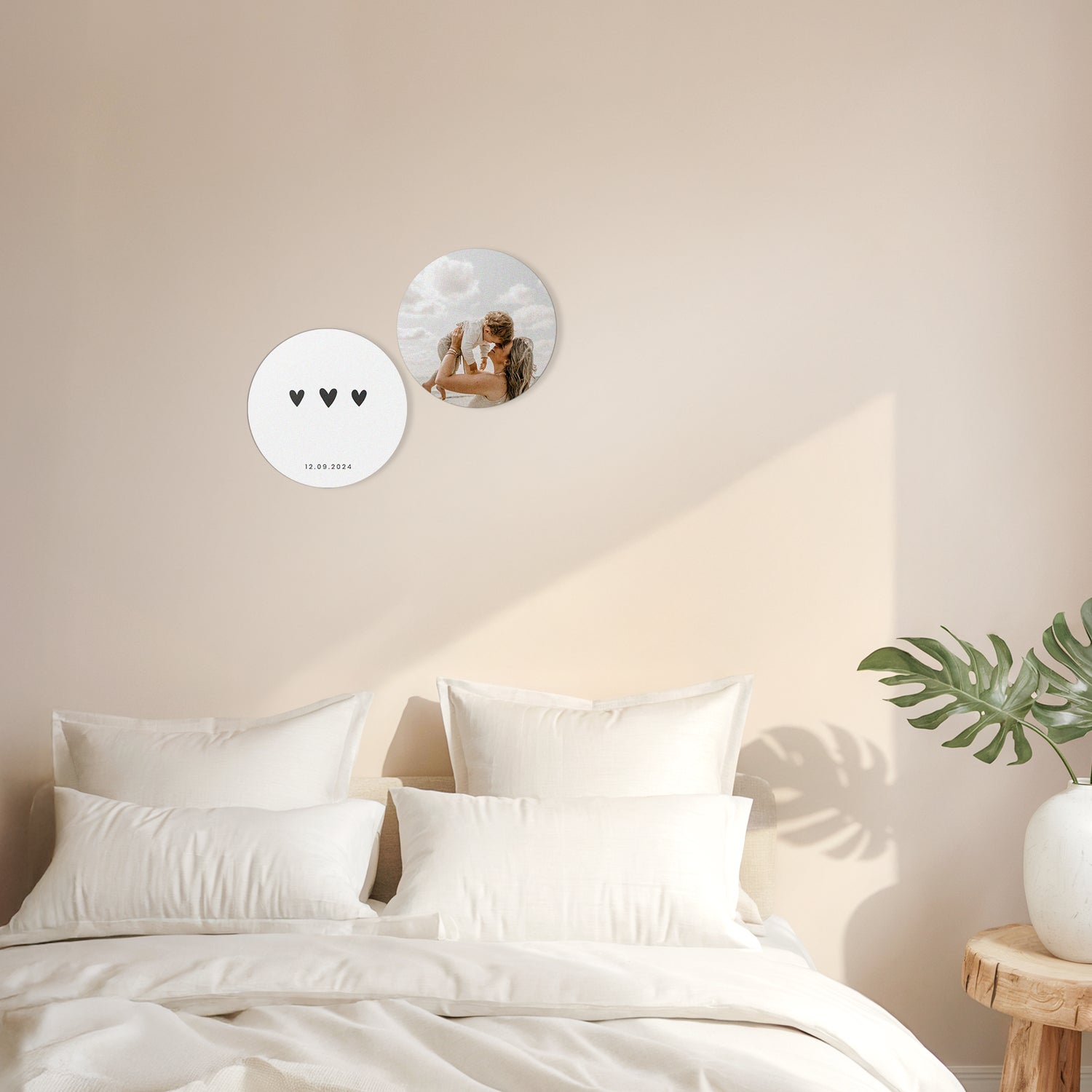 Personoidut pyöreät Forex-seinäpaneelit - 2 kappaletta