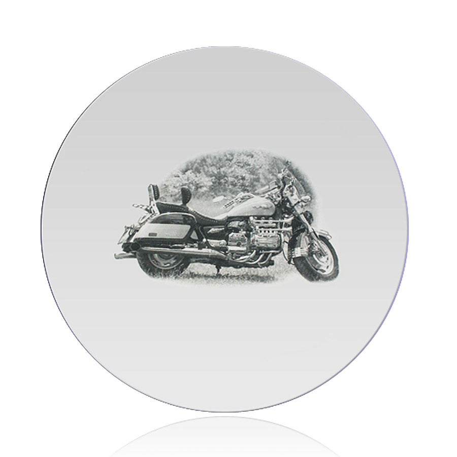 Miroir gravé - Rond