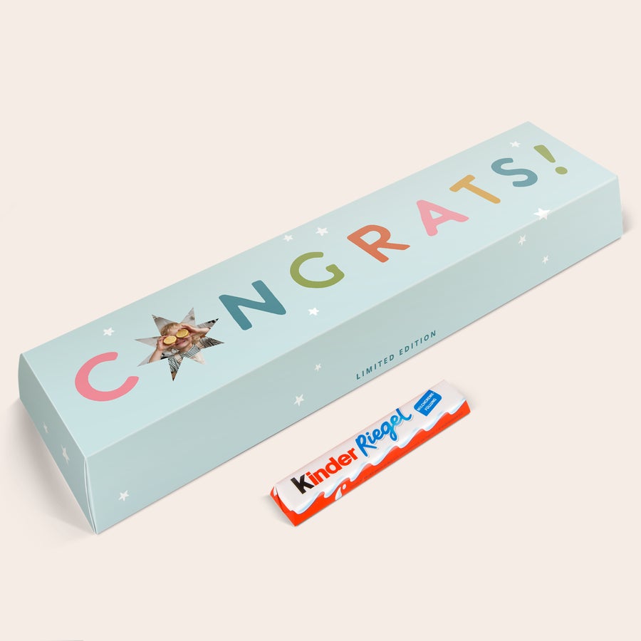 Mega kinder reep met naam Mega kinder reep met naam