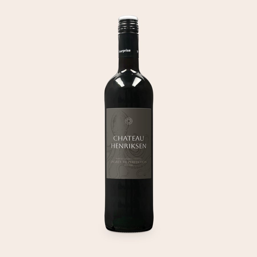 Rødvin med personlig etikette - Maison de la Surprise Merlot Rødvin med personlig etikette - Maison de la Surprise Merlot