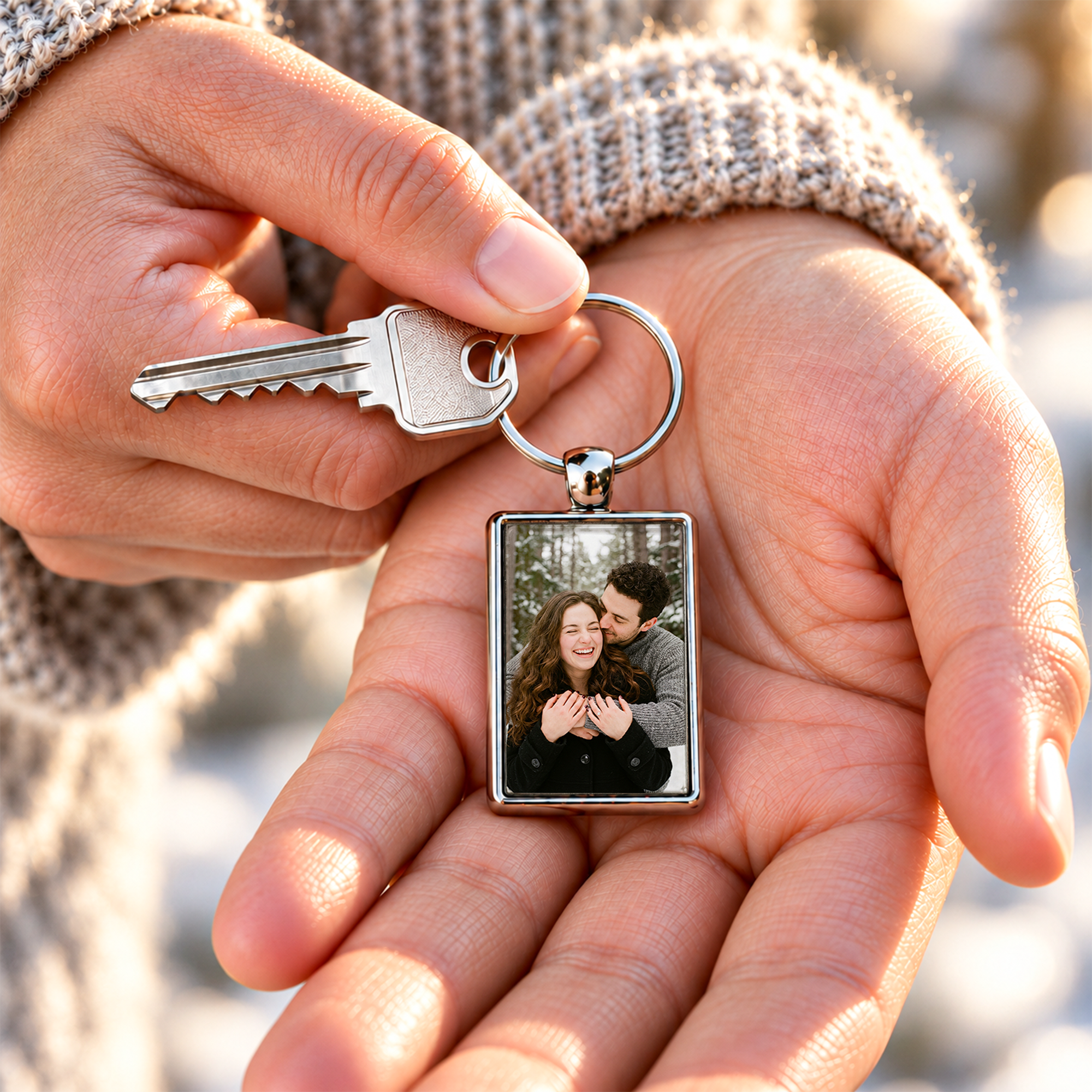 Porte clé avec photo