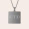 Necklace with square pendant Necklace with square pendant