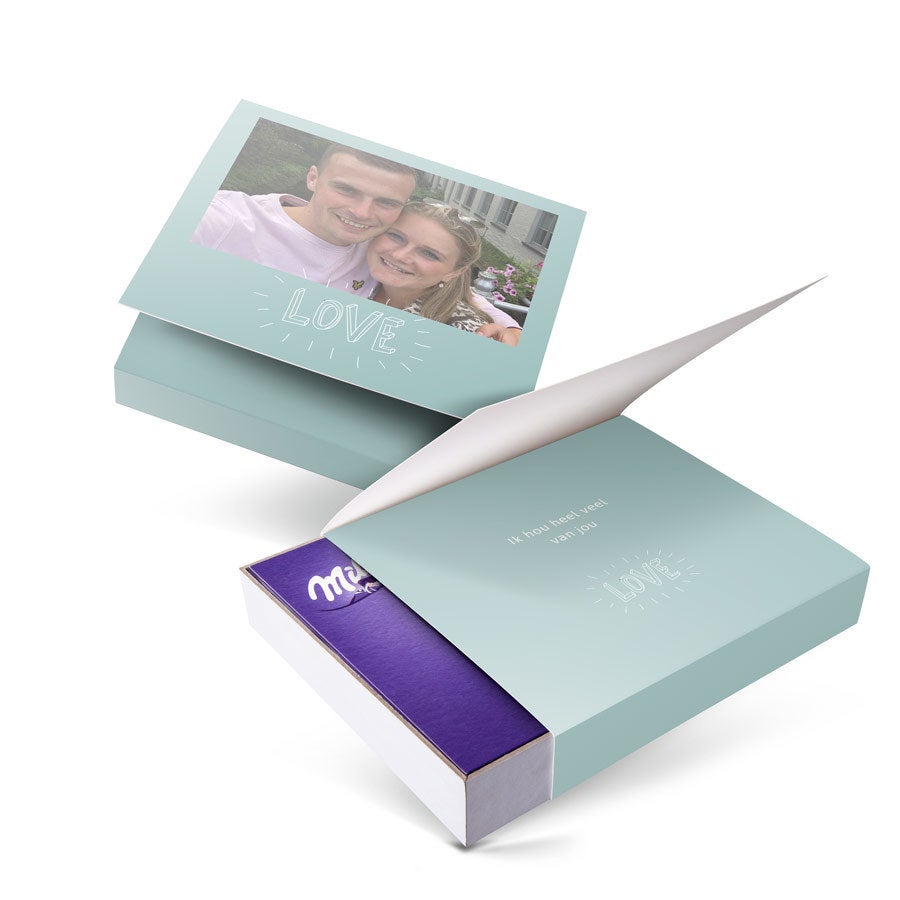 Milka giftbox bedrukken - Liefde - 220 gram