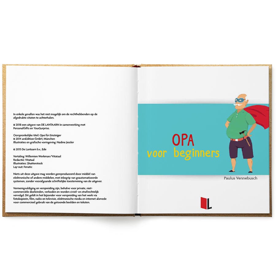 Gepersonaliseerd boek opa voor beginners