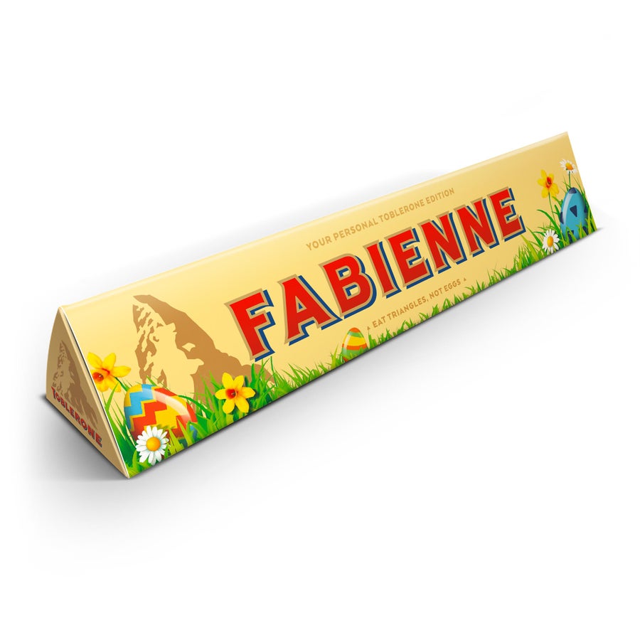 Toblerone de Pâques personnalisé