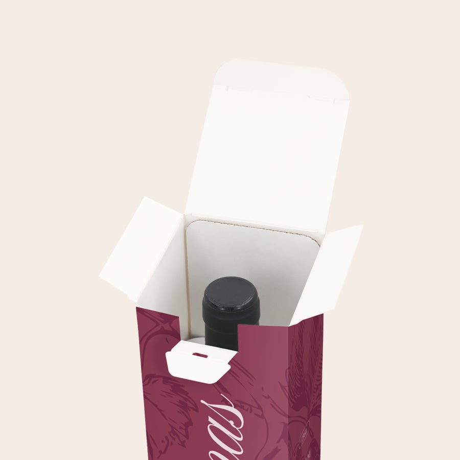 Tryckt vinlåda - Kartong Tryckt vinlåda - Kartong