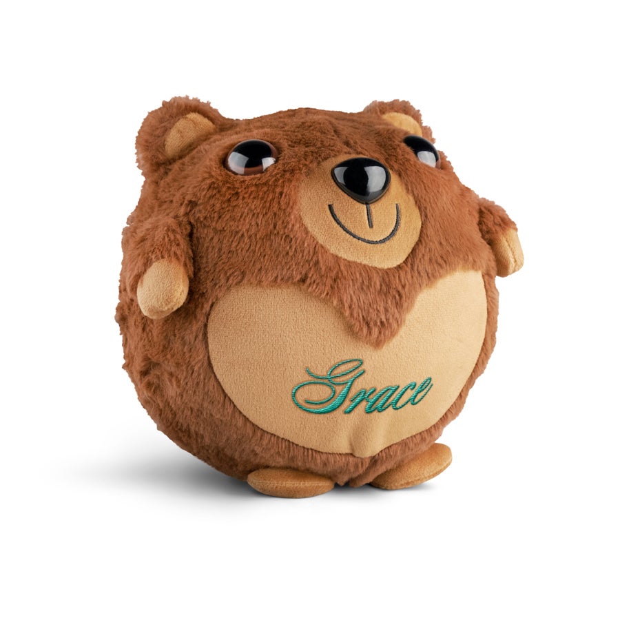 Personalised inflatable bear - Embroidered name