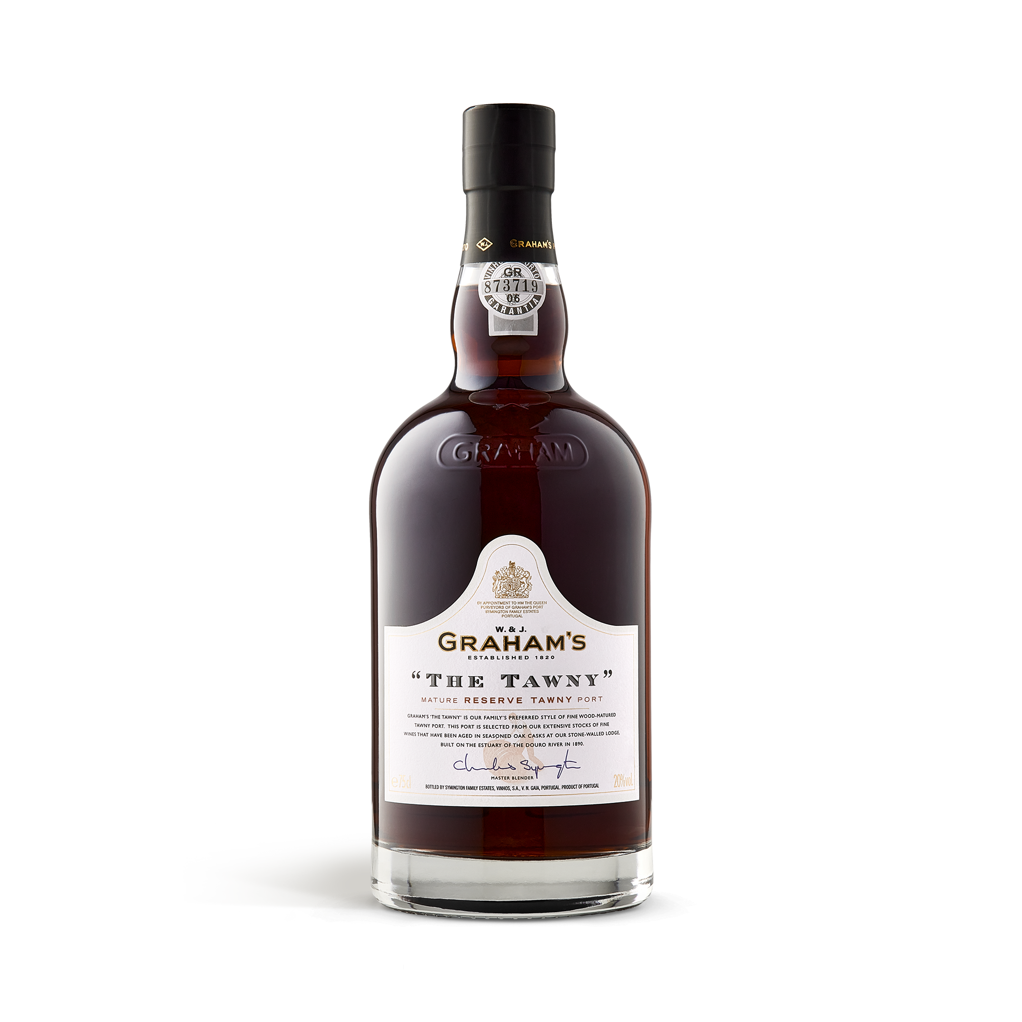 Lahev Graham's The Tawny Reserve, personalizované pouzdro na lahev se jménem a textem