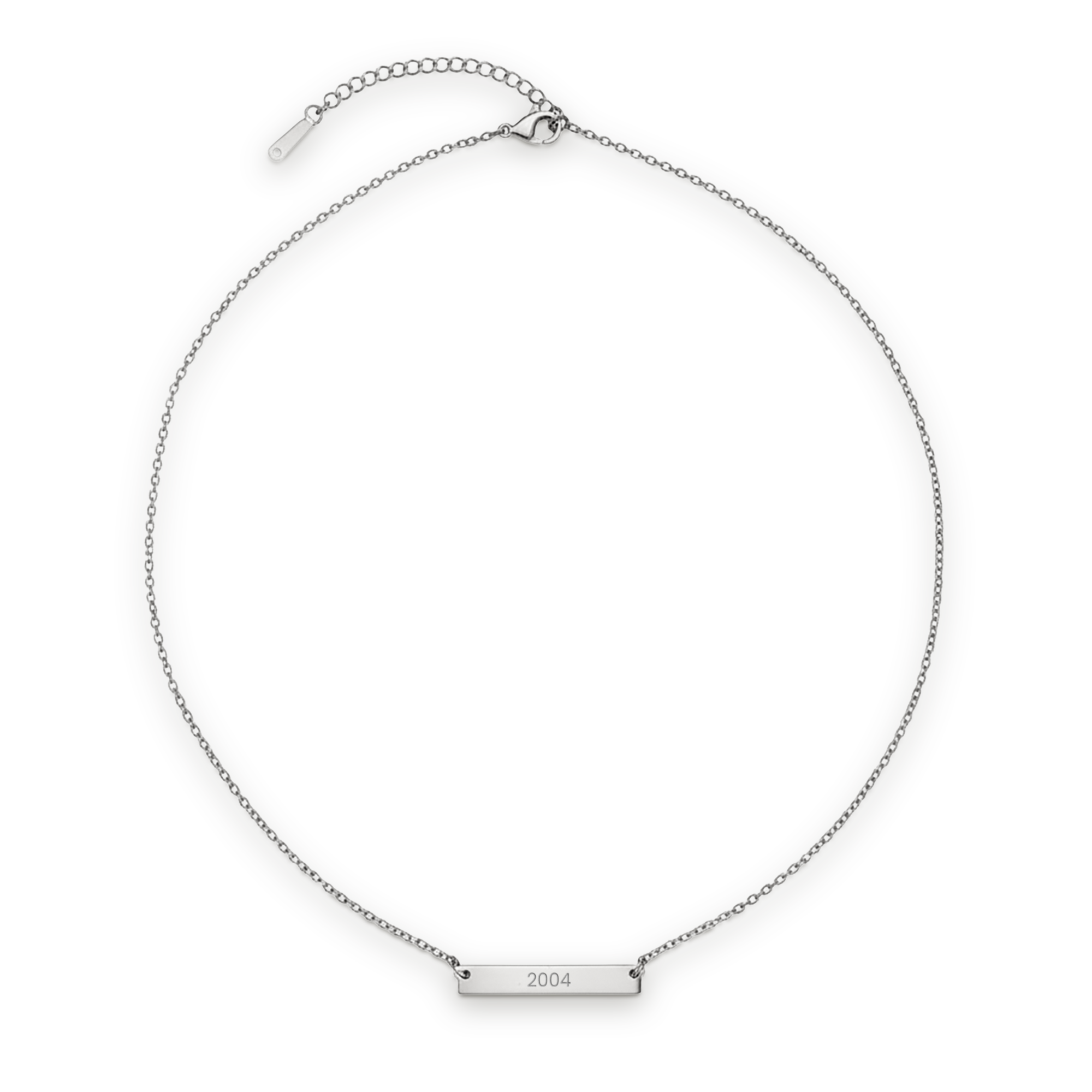 Collar personalizado con nombre - Plata