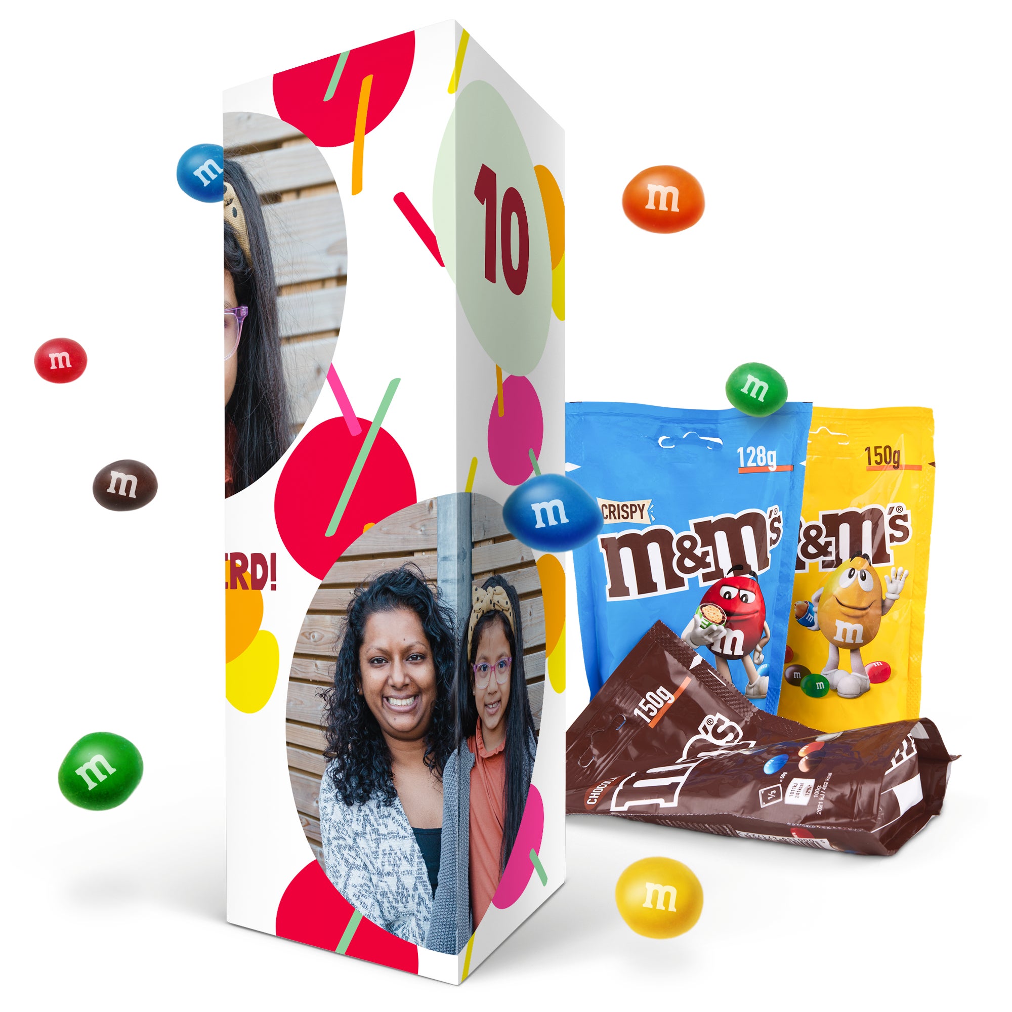 Gepersonaliseerd cadeaupakket met M&M&apos;s chocolade