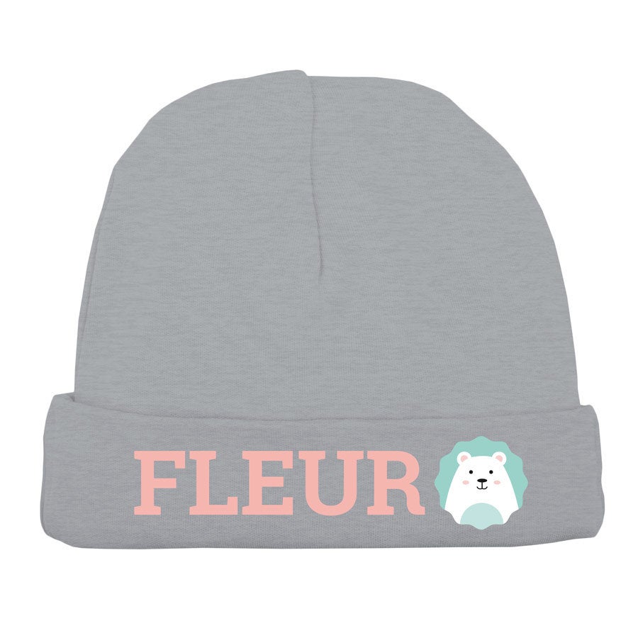Babymuts bedrukken - Grijs
