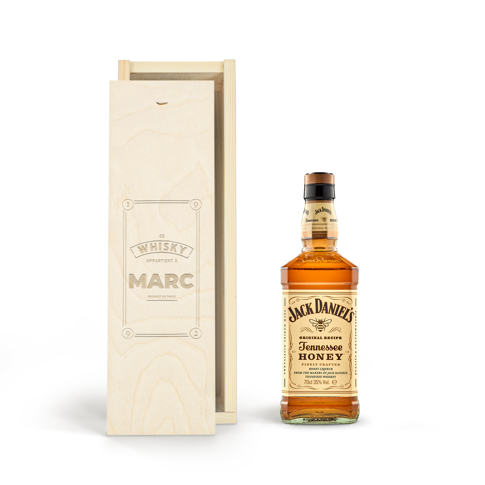 Coffret whisky personnalisé - Jack Daniel's Honey