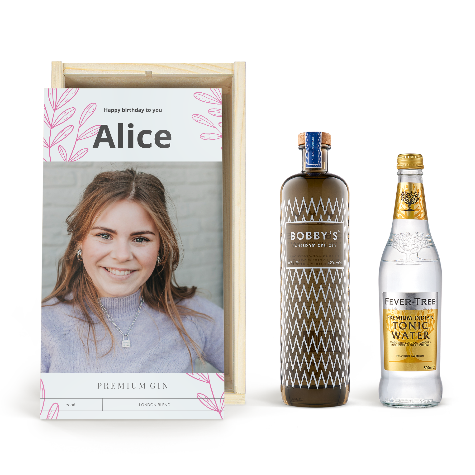 Personalizowany zestaw gin i tonik - Bobby's Gin