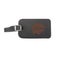 Leather luggage tag
