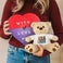 Teddy bear with Milka heart Teddy bear with Milka heart