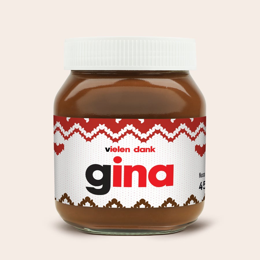 Personalisiertes nutella®-Glas nutella Glas personalisiert mit Namen