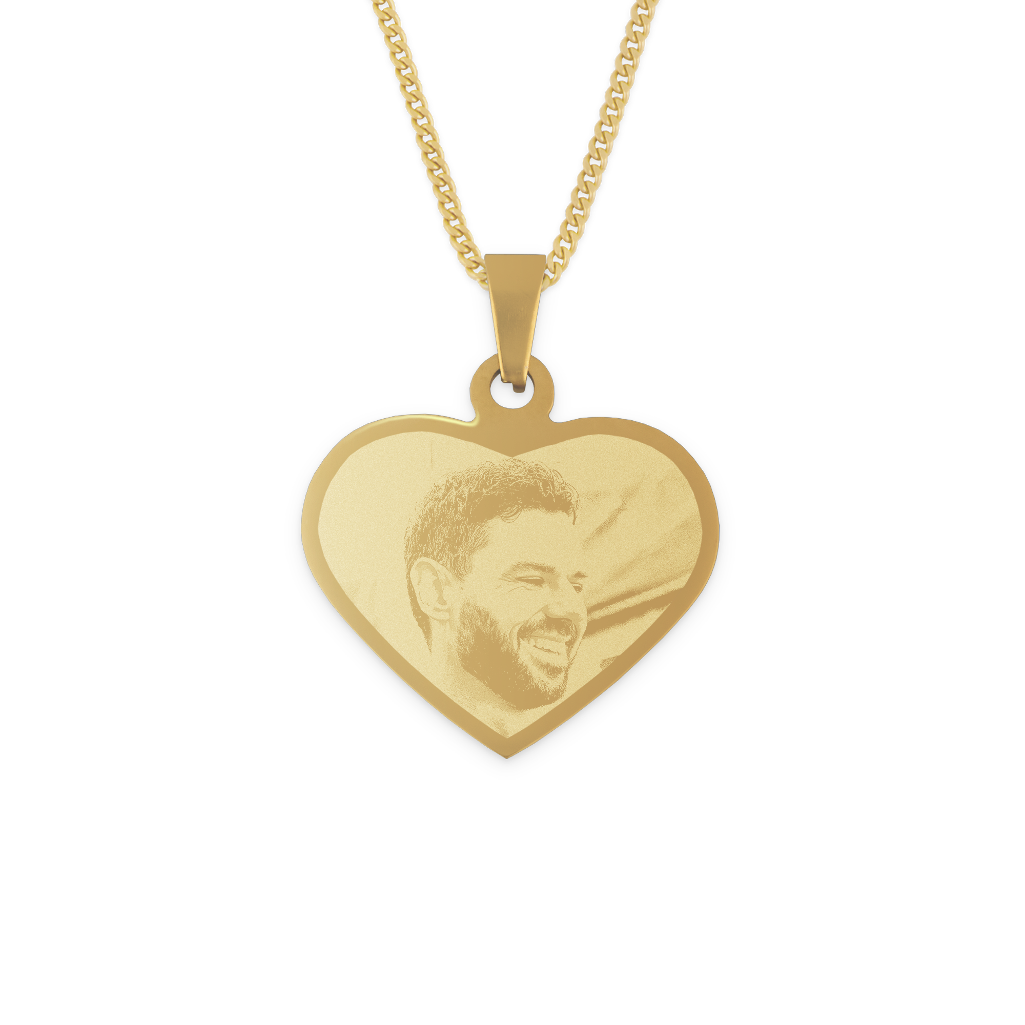 Collar Corazón grabado