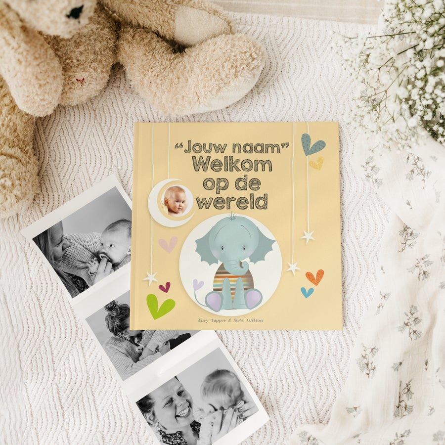 Babyboek "Welkom op de wereld" personaliseren Babyboek "Welkom op de wereld" personaliseren