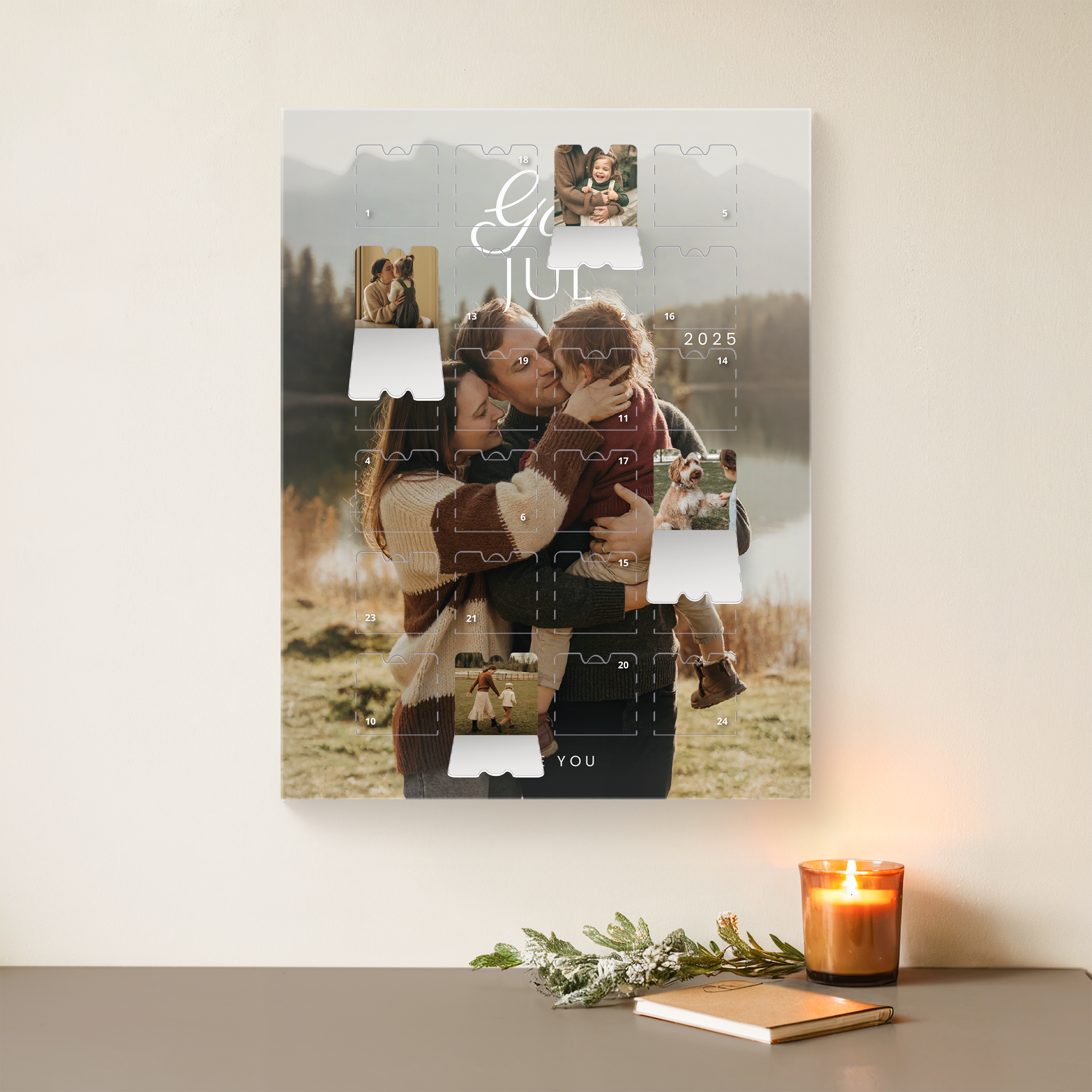 Personaliserad adventskalender - Foton
