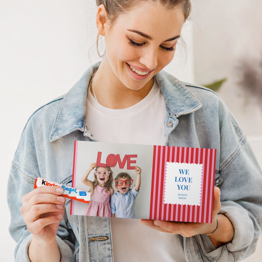 Personalised kinder chocolate Personalised kinder chocolate