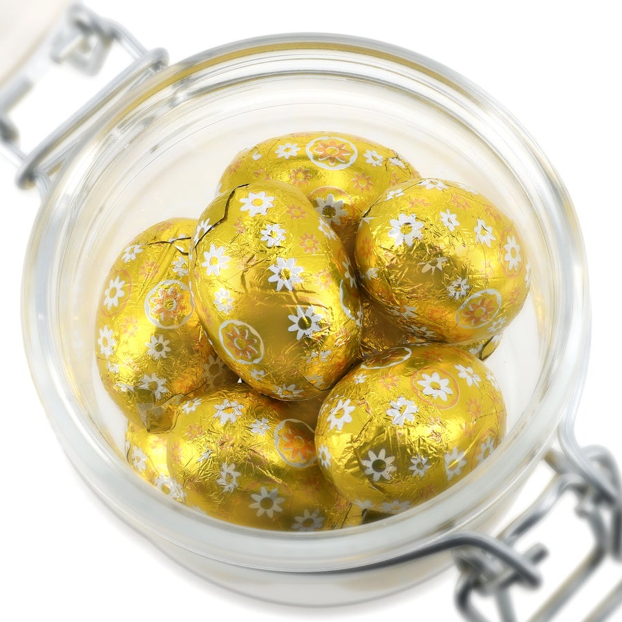 Personalisiertes Bonbonglas – 200 ml – Schokoladeneier Personalisiertes Bonbonglas – 200 ml – Schokoladeneier