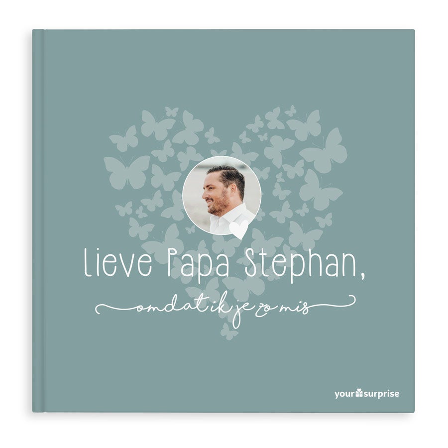 Gepersonaliseerd boek - Lieve Papa, omdat ik je zo mis - Hardcover Gepersonaliseerd boek - Lieve Papa, omdat ik je zo mis - Hardcover