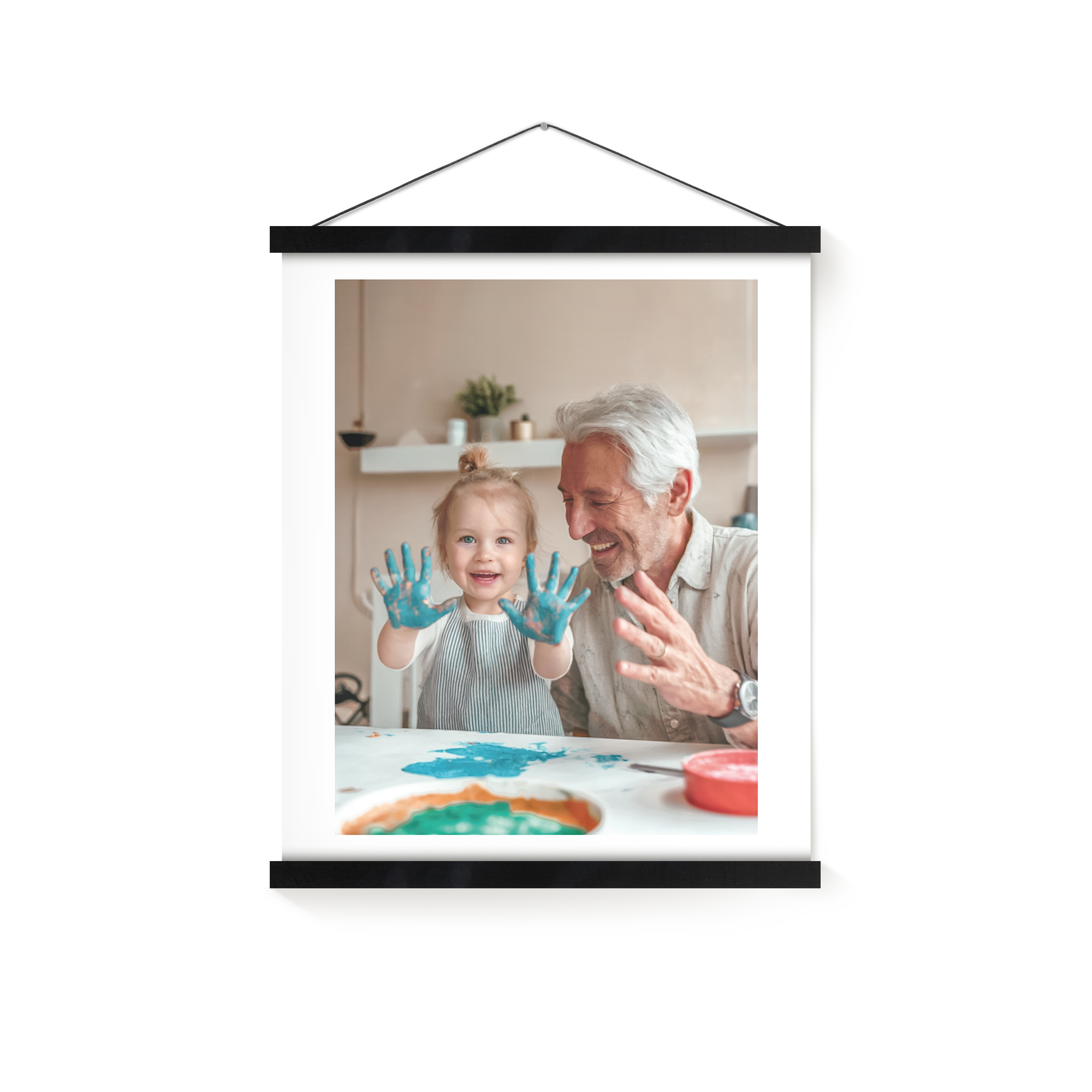 Póster personalizado con colgador