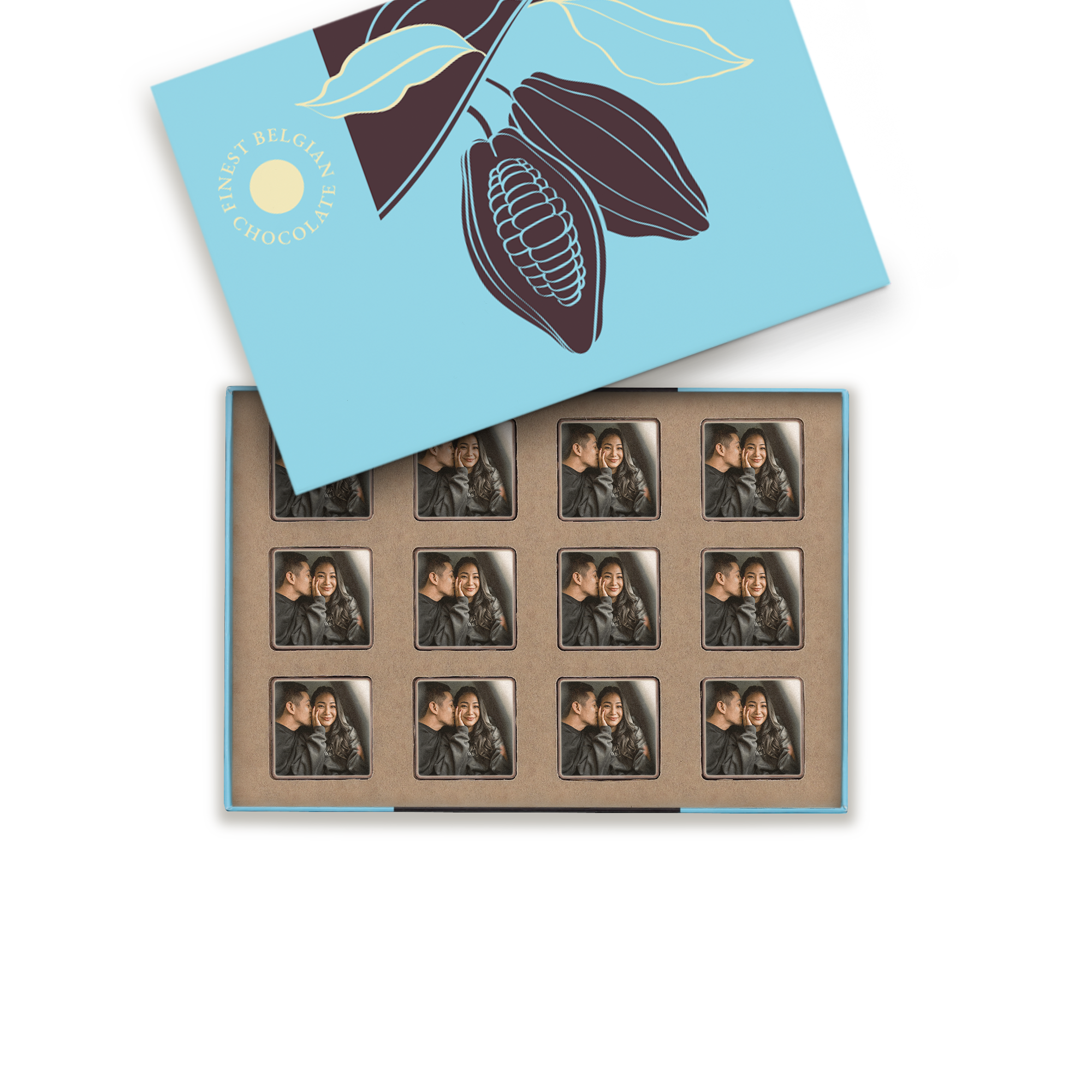 Chocolade bonbons met foto