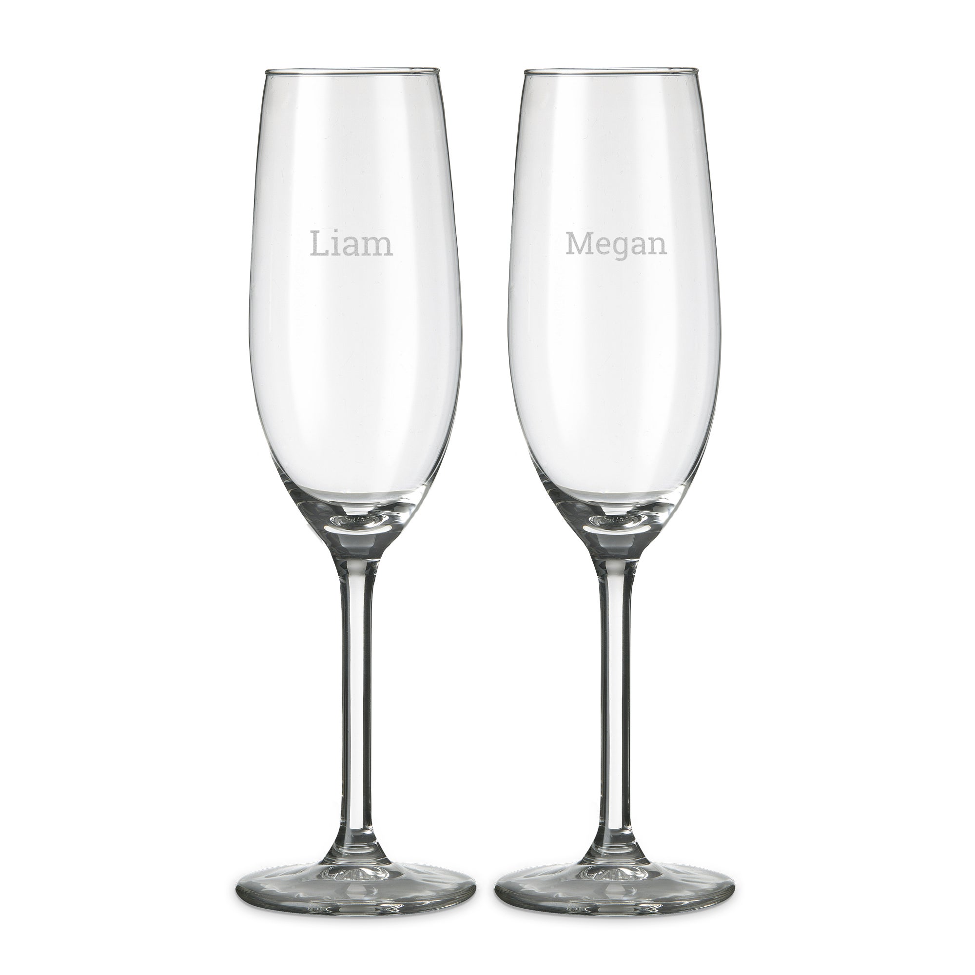 Twee Gegraveerde Champagneglazen per cadeau per post voor een Speciale Gelegenheid Twee Gegraveerde Champagneglazen per cadeau per post voor een Speciale Gelegenheid